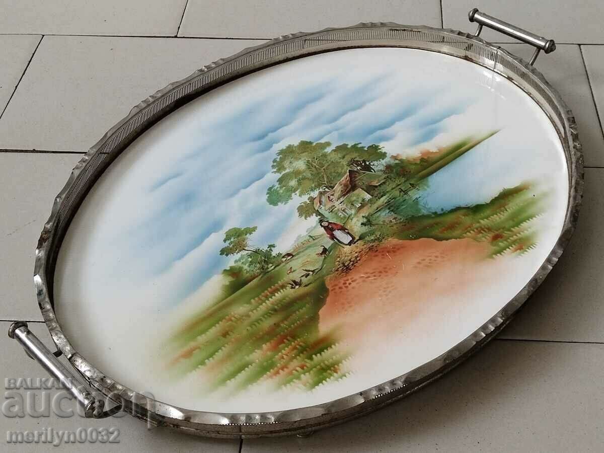 Old tray, porcelain, casserole early 20th century - 7 Old tray, porcelain, casserole early 20th century - 7