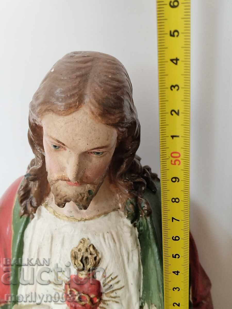 Delivery of Figure of God's son Jesus Christ sculpture tinted plaster Delivery of Figure of God's son Jesus Christ sculpture tinted plaster