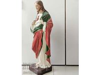 Figure of God's son Jesus Christ sculpture tinted plaster