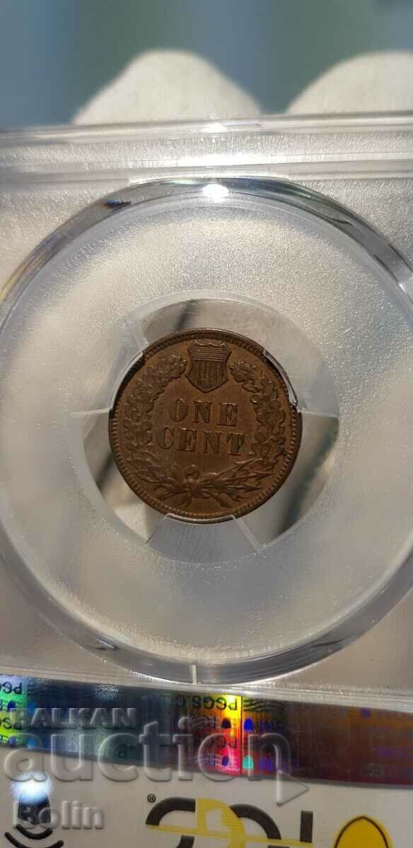 Delivery of Rare US 1 Cent 1907 XF 45 - Native American Delivery of Rare US 1 Cent 1907 XF 45 - Native American