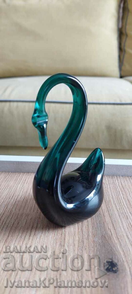 Auction Murano glass swan figure for collectors Auction Murano glass swan figure for collectors