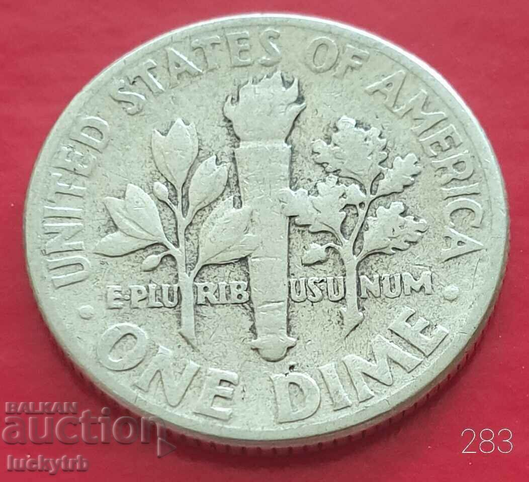 1 dime 1948 - SUA - Argint