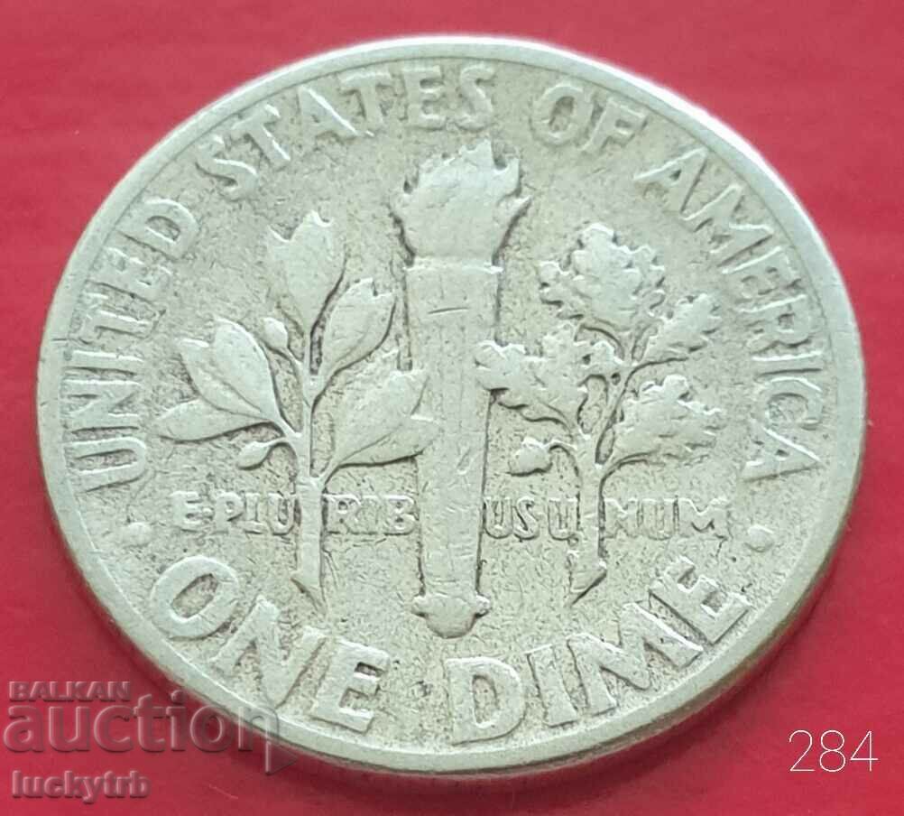 1 dime 1956 - SUA - Argint