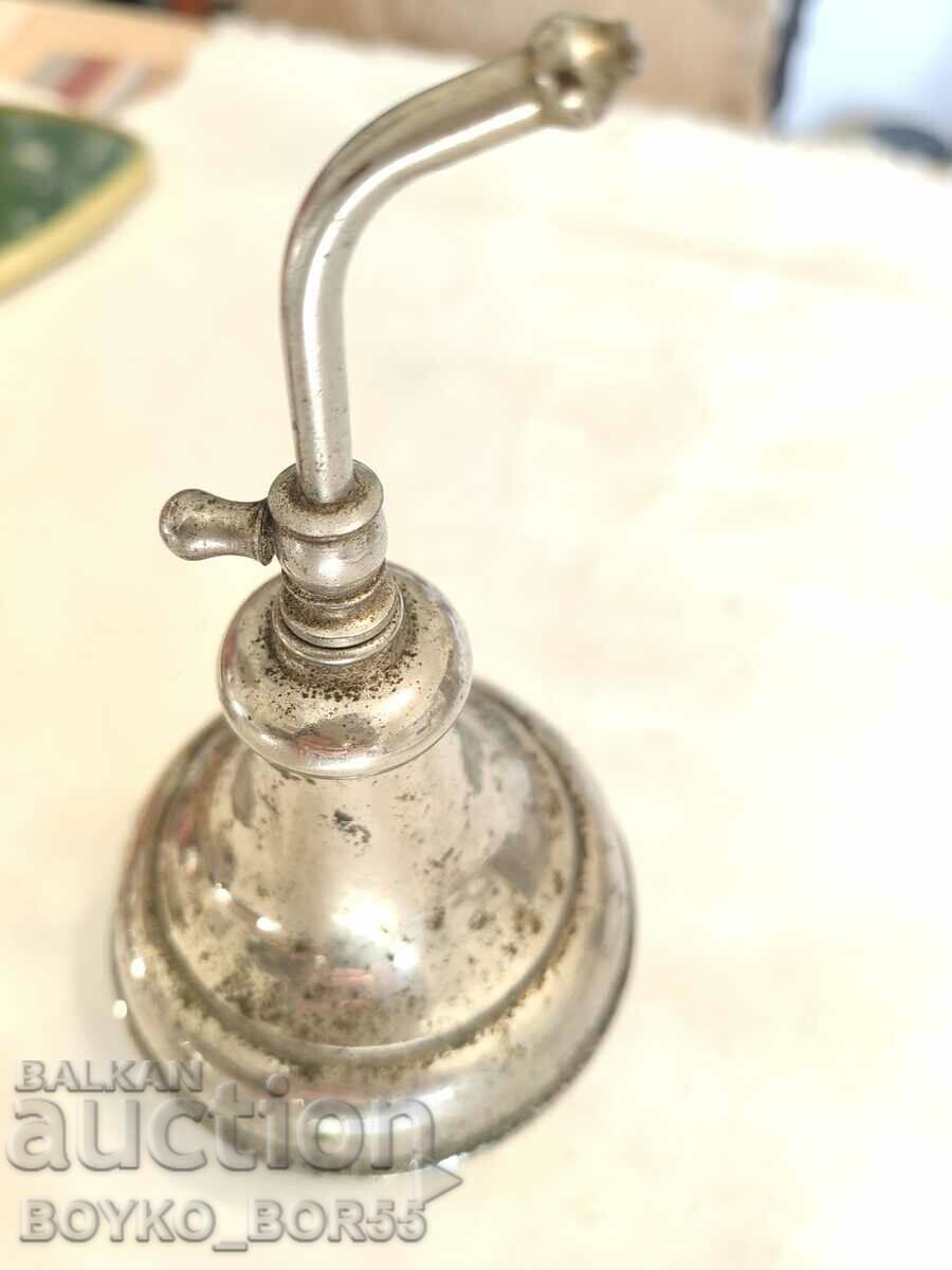 Antique Royal Bronze Nickel Plated Cologne Bottle 1930s with price 65.00 BGN | € 33.23 Antique Royal Bronze Nickel Plated Cologne Bottle 1930s with price 65.00 BGN | € 33.23
