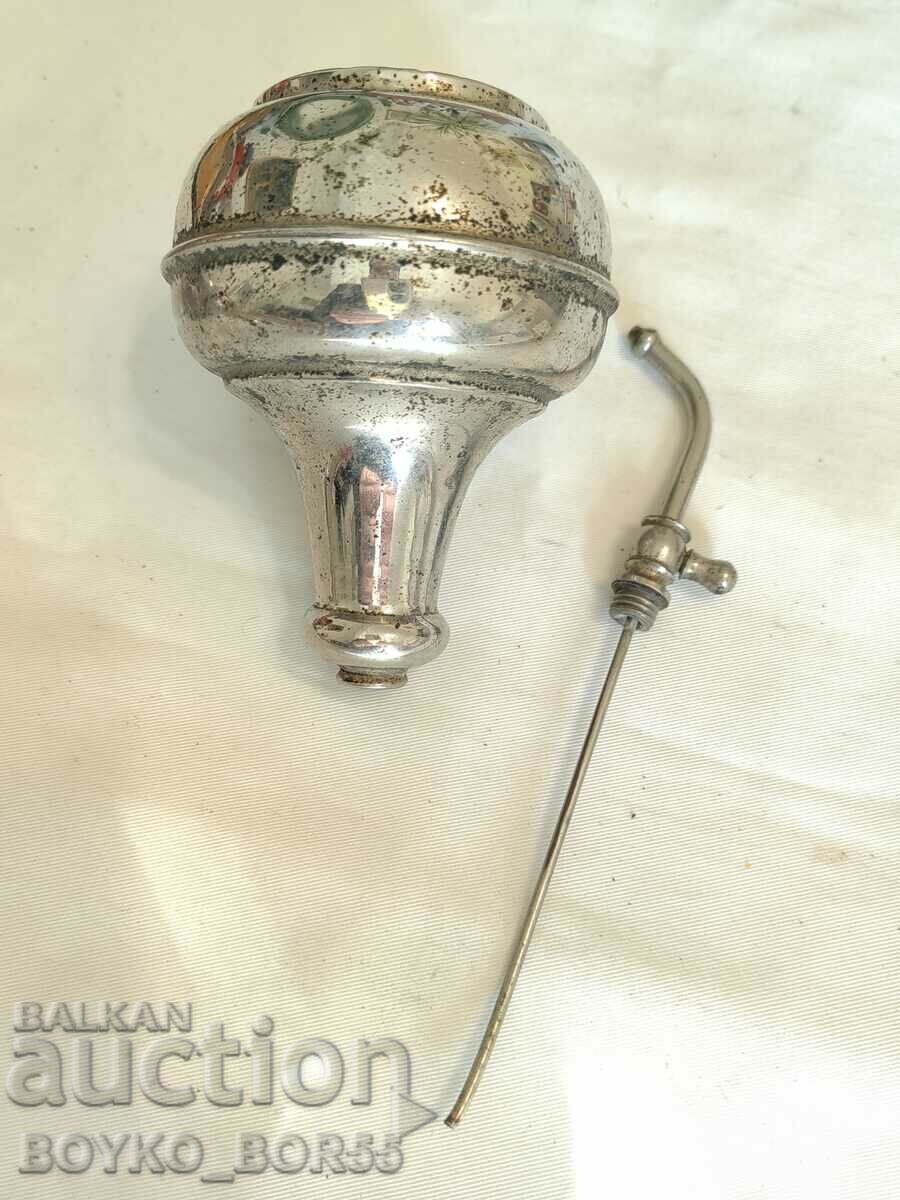 Auction Antique Royal Bronze Nickel Plated Cologne Bottle 1930s Auction Antique Royal Bronze Nickel Plated Cologne Bottle 1930s