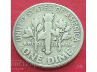 1 dime 1957 "D" - USA - Silver