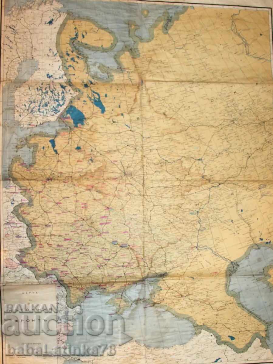 VSV Old map Kingdom of Bulgaria Eastern Front