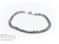 Silver plated necklace KN-0301001025