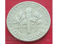 1 dime 1961 - SUA - Argint