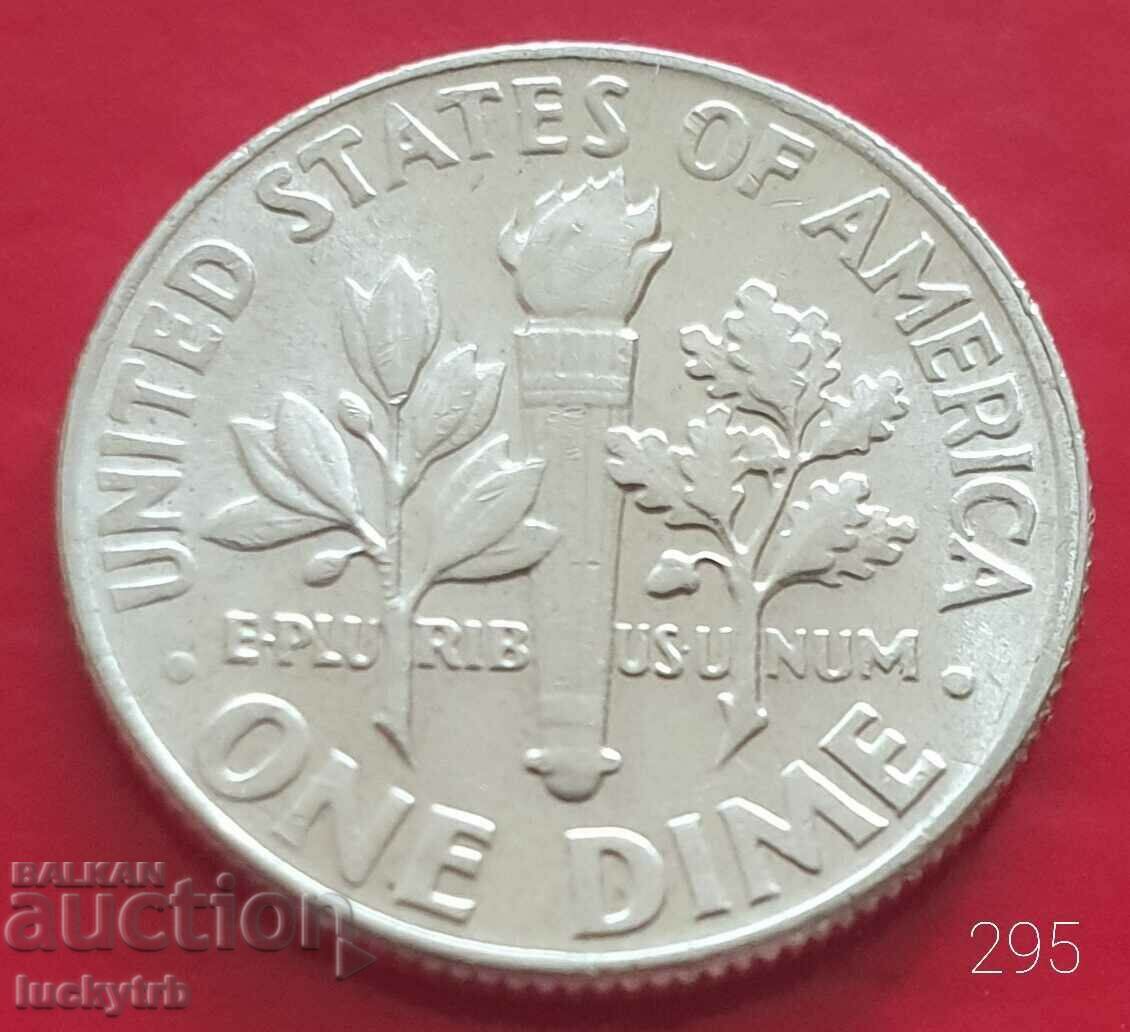 1 dime 1964 - SUA - Argint