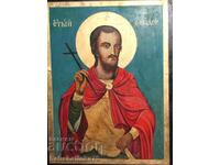 Saint Theodore Tyrone old hand painted icon