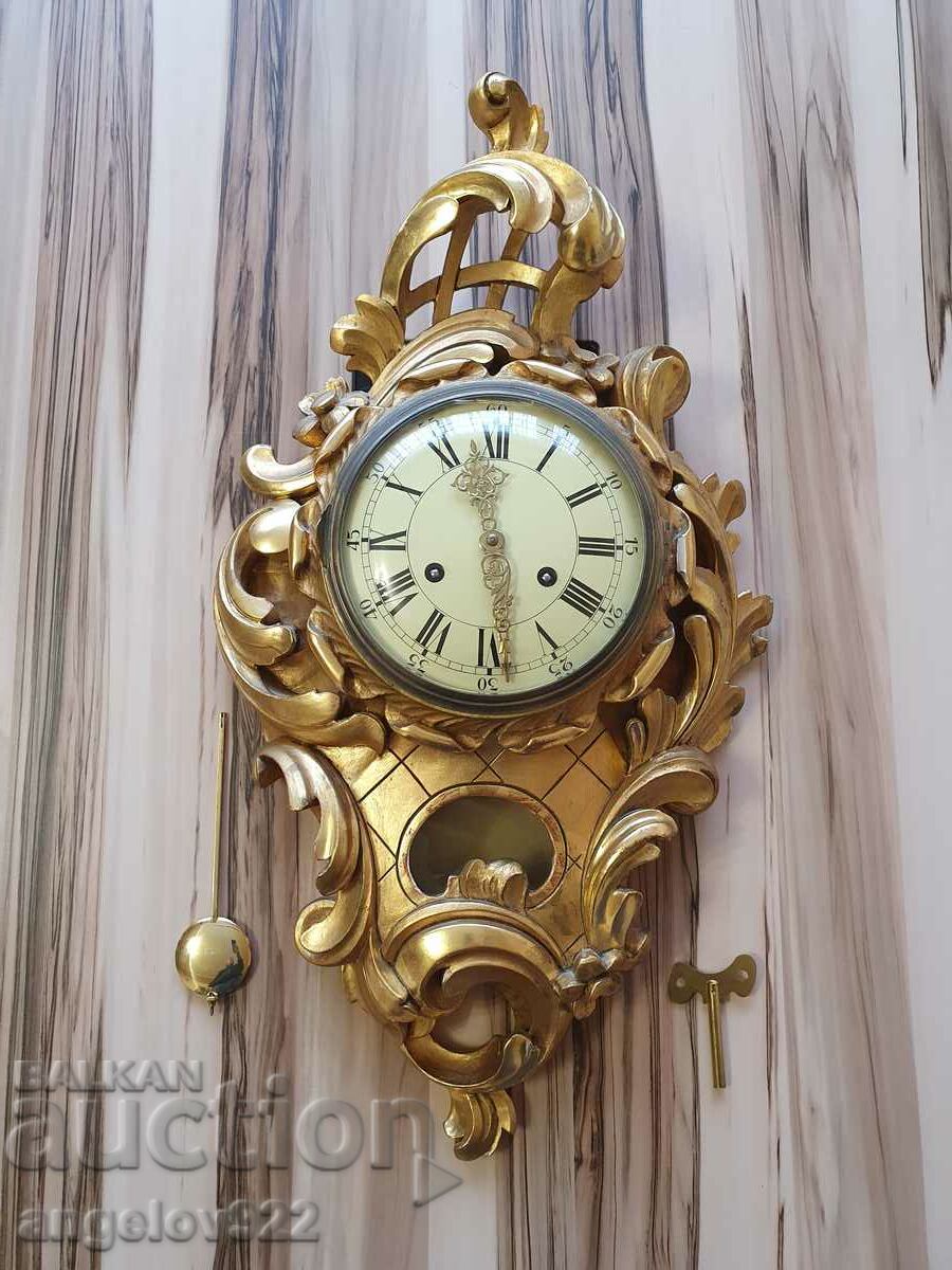 Franz Hermle German Wall Clock WORKING