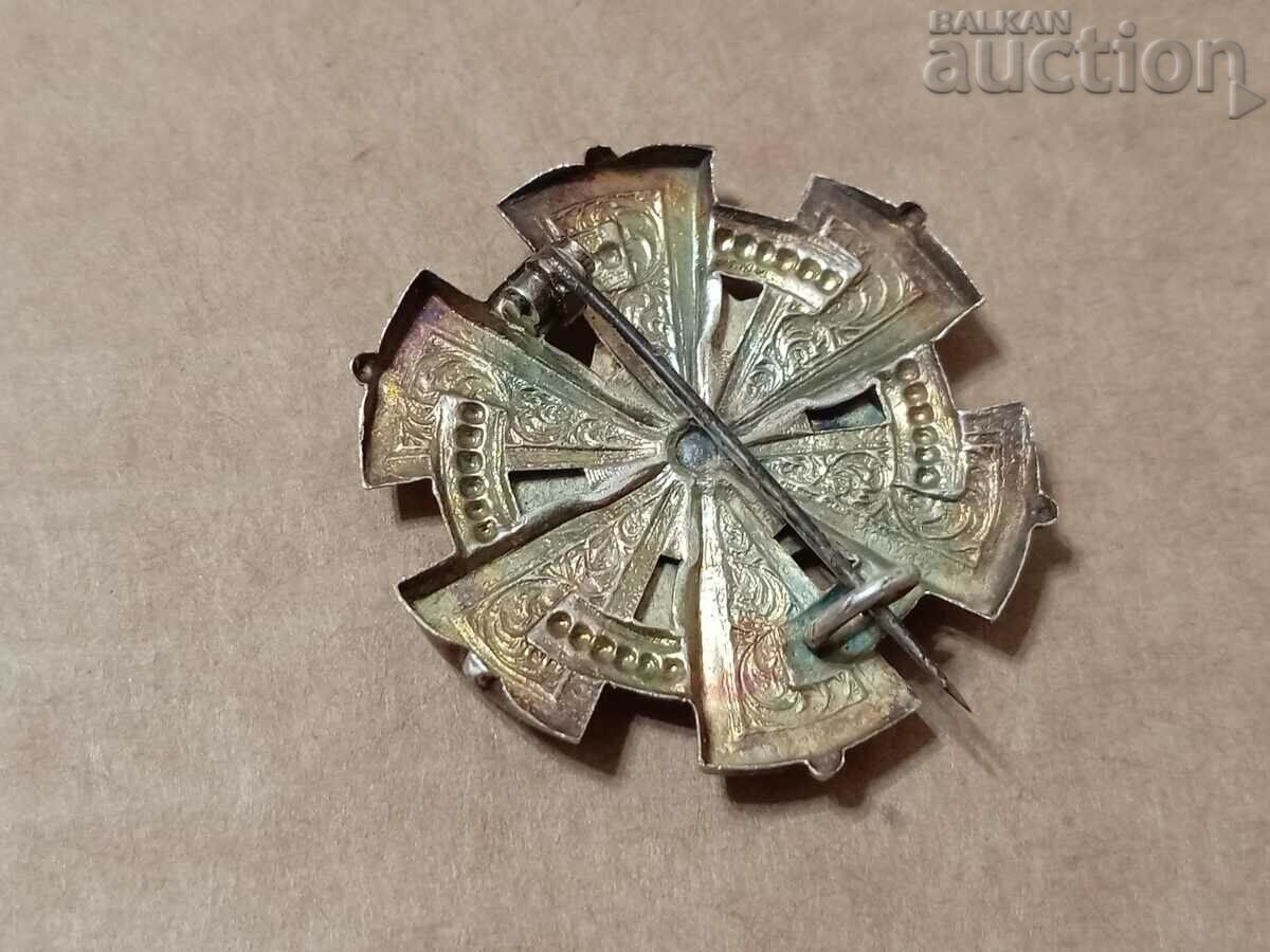 Delivery of antique silver mark COMITE enamel badge miniature Delivery of antique silver mark COMITE enamel badge miniature