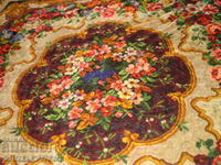 A 19th century multicolored woolen tablecloth. A rare find