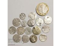 LOT of 16 Silver Ottoman Coins Turkey Turkish Akce Para