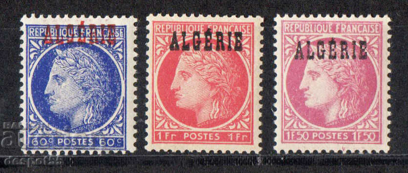 1945. Algeria. French stamps overprinted "ALGERIE" - Ceres.