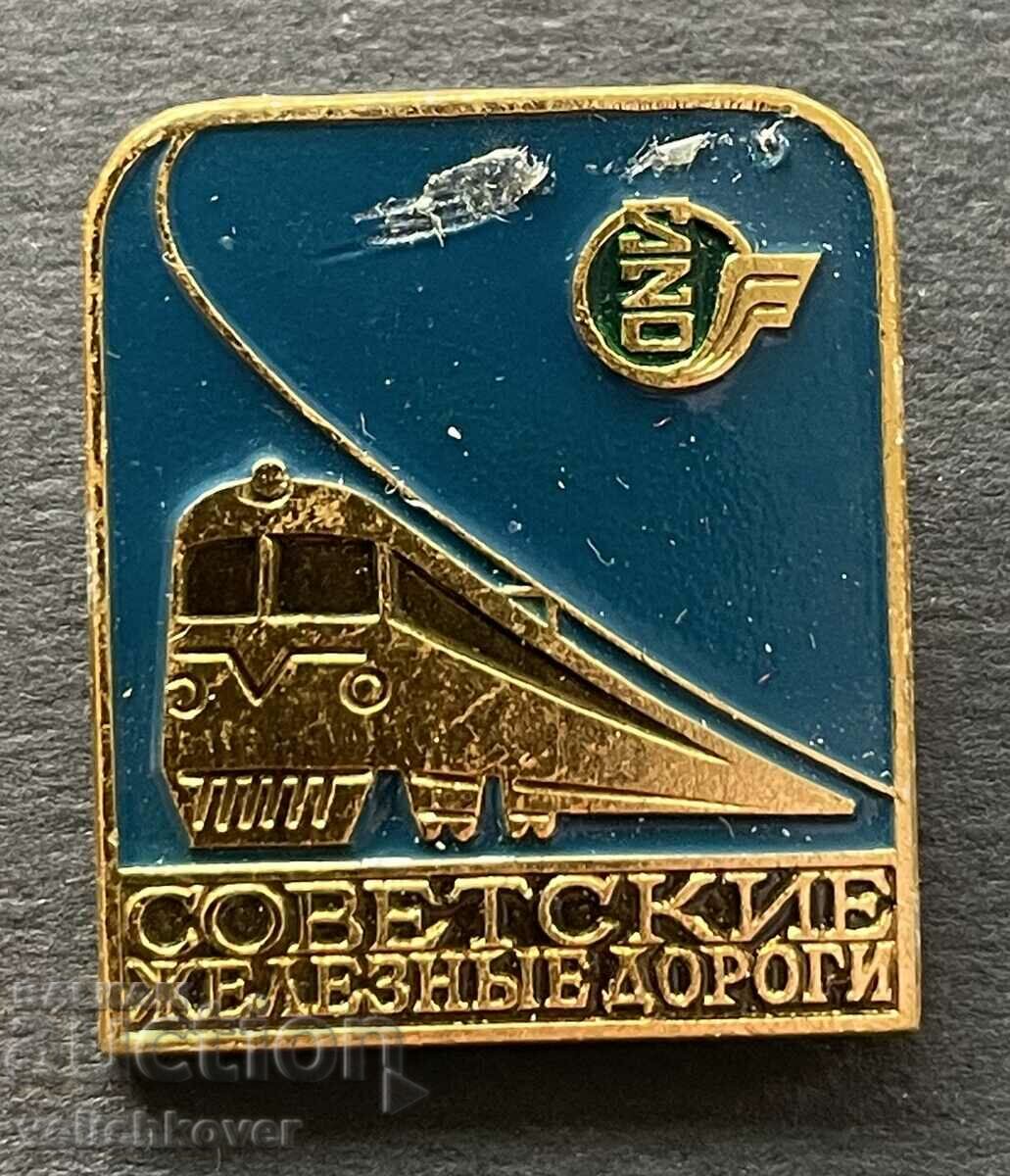 38772 USSR sign Soviet railways Train Railway tra