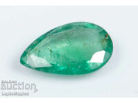 Zambian emerald 0.79ct drop cut