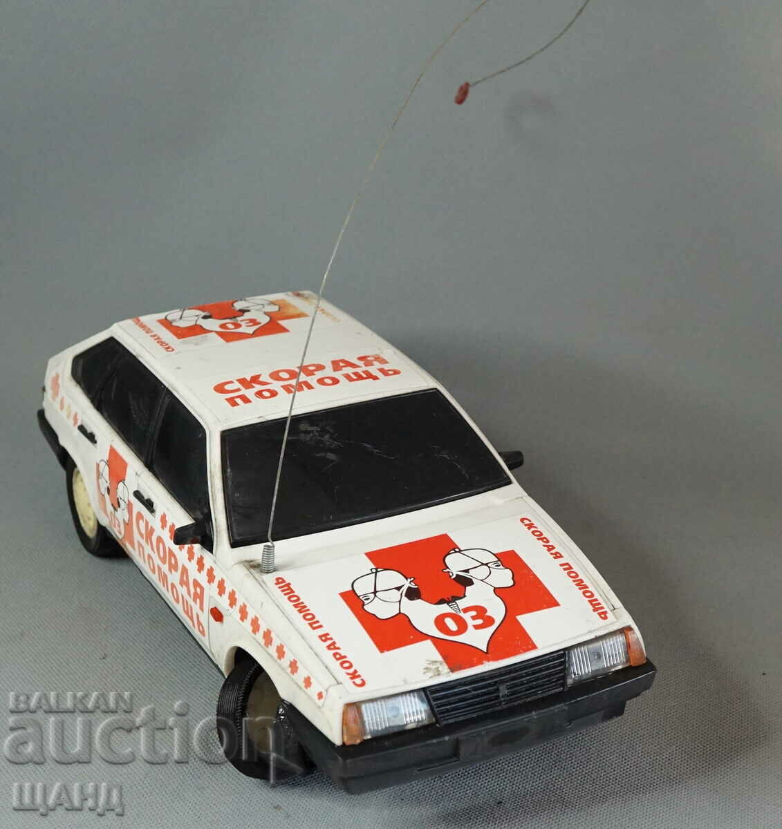 Lada Samara Old Russian Plastic toy model car