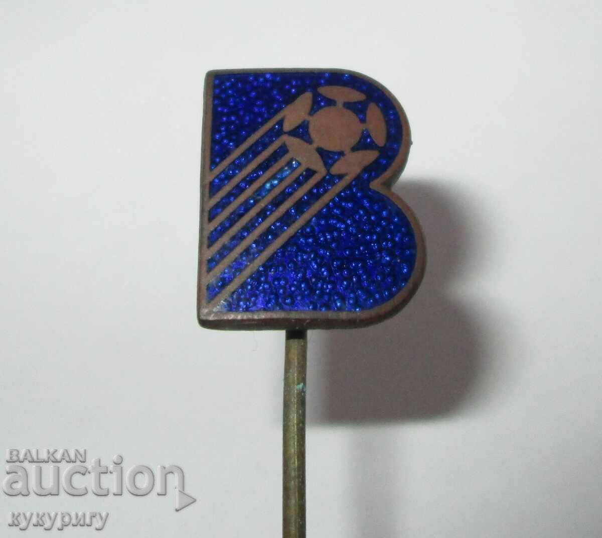 Old sign football badge Levski Vitosha football enamel