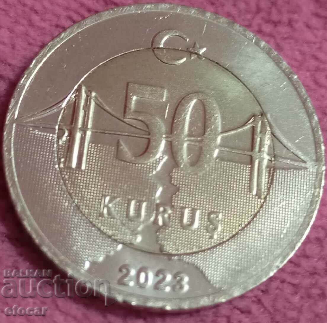 50 kuruş Republic of Turkey 2023