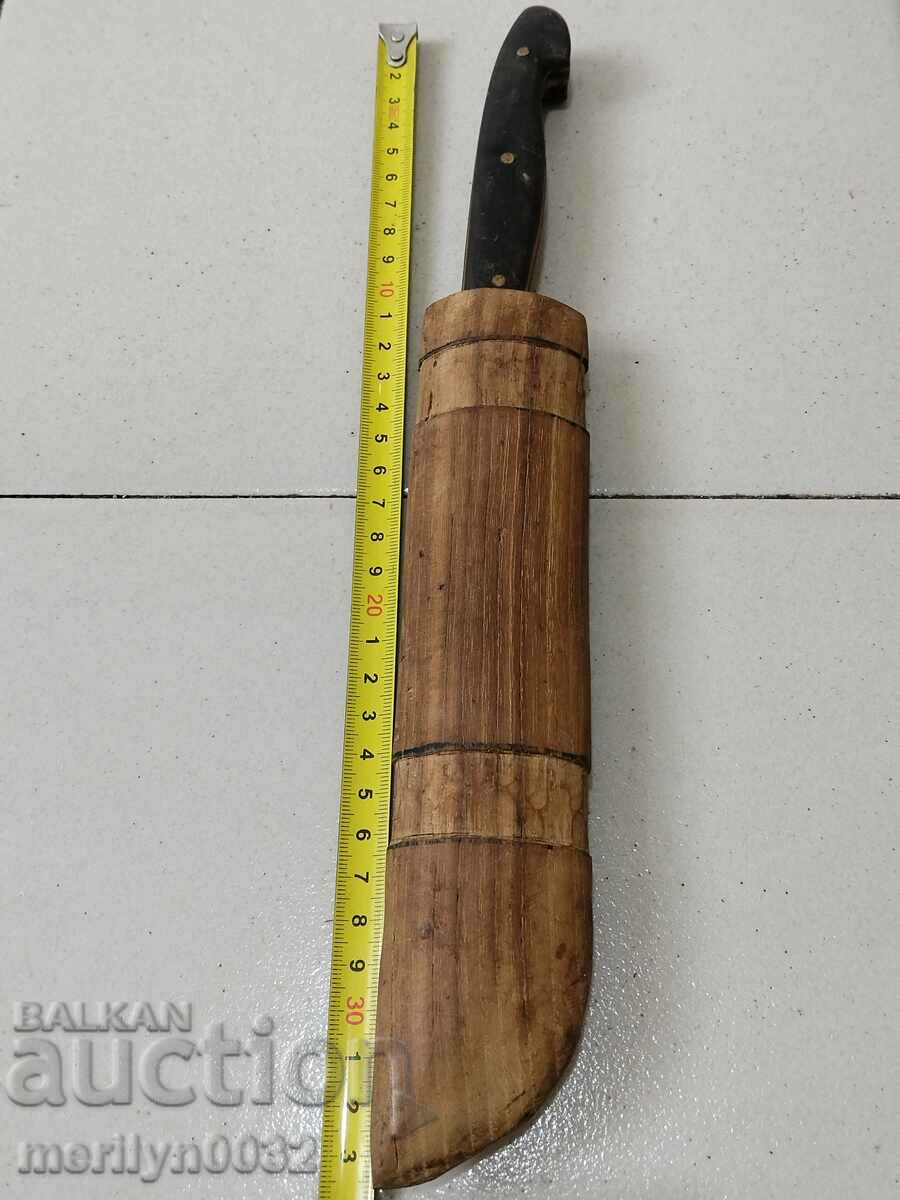 Cuțit vechi de cioban cu lamă de pumnal Kaniya primitiv - 5 Cuțit vechi de cioban cu lamă de pumnal Kaniya primitiv - 5