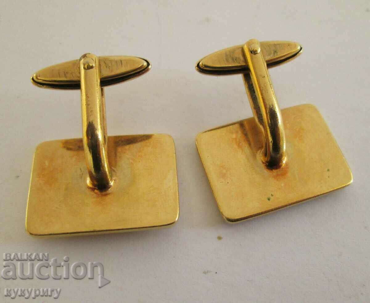 Vintage Gold Plated Cufflinks with Lapis Lazuli Stones with price 25.00 BGN | € 12.78 Vintage Gold Plated Cufflinks with Lapis Lazuli Stones with price 25.00 BGN | € 12.78