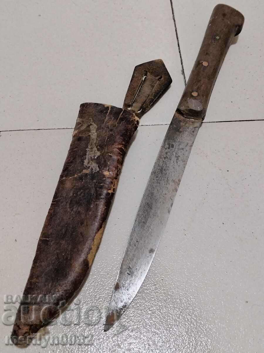 Auction Old shepherd's knife with Kaniya dagger blade primitive Auction Old shepherd's knife with Kaniya dagger blade primitive