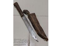 Old shepherd's knife with Kaniya dagger blade primitive