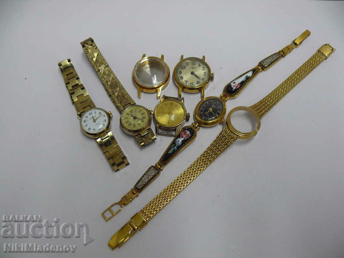 From 1 st. Lot of yellow Soviet women's wristwatches, BZC!