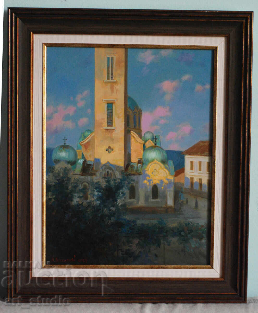 Катедрален храм във В.Търново    -масл бои