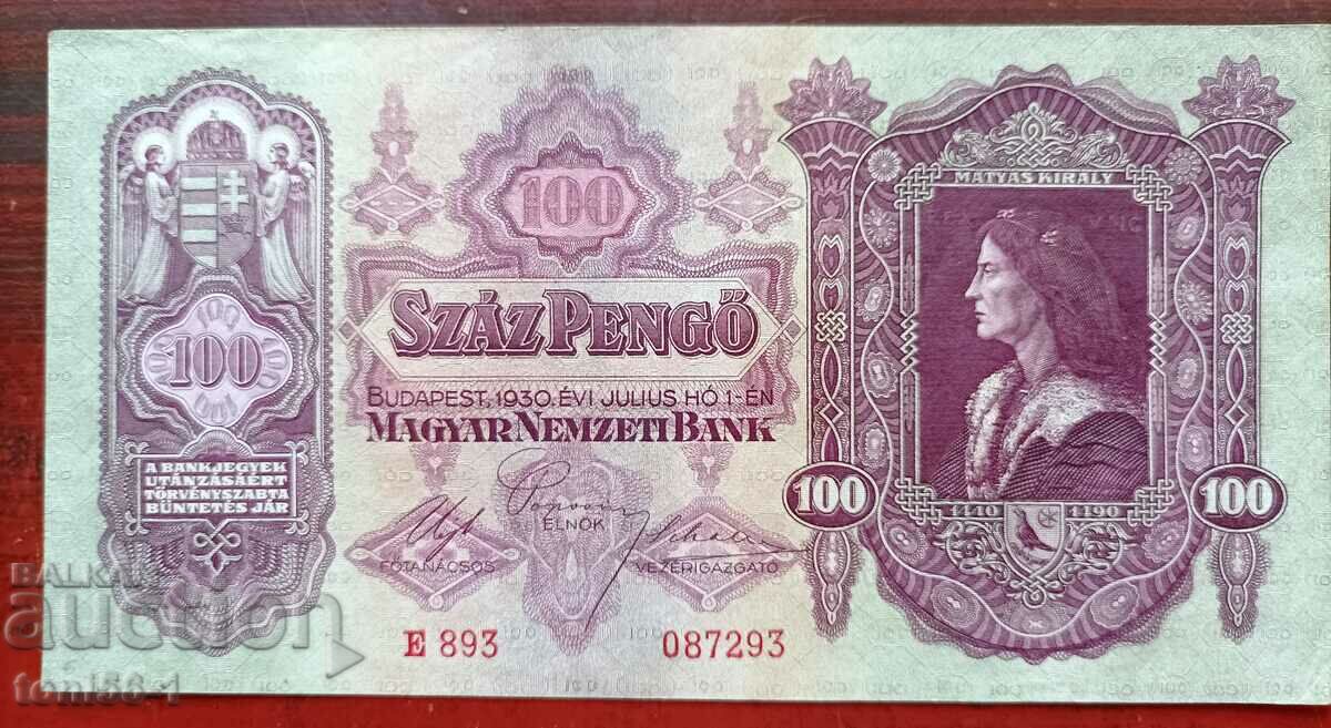 Ungaria 100 pengo 1930