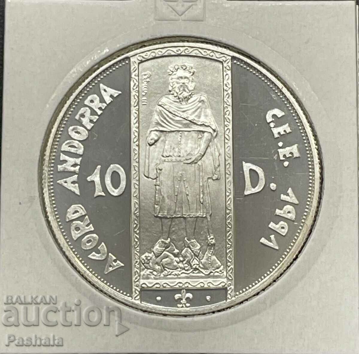 Andorra 10 dinars 1994