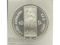 Andorra 10 dinari 1994