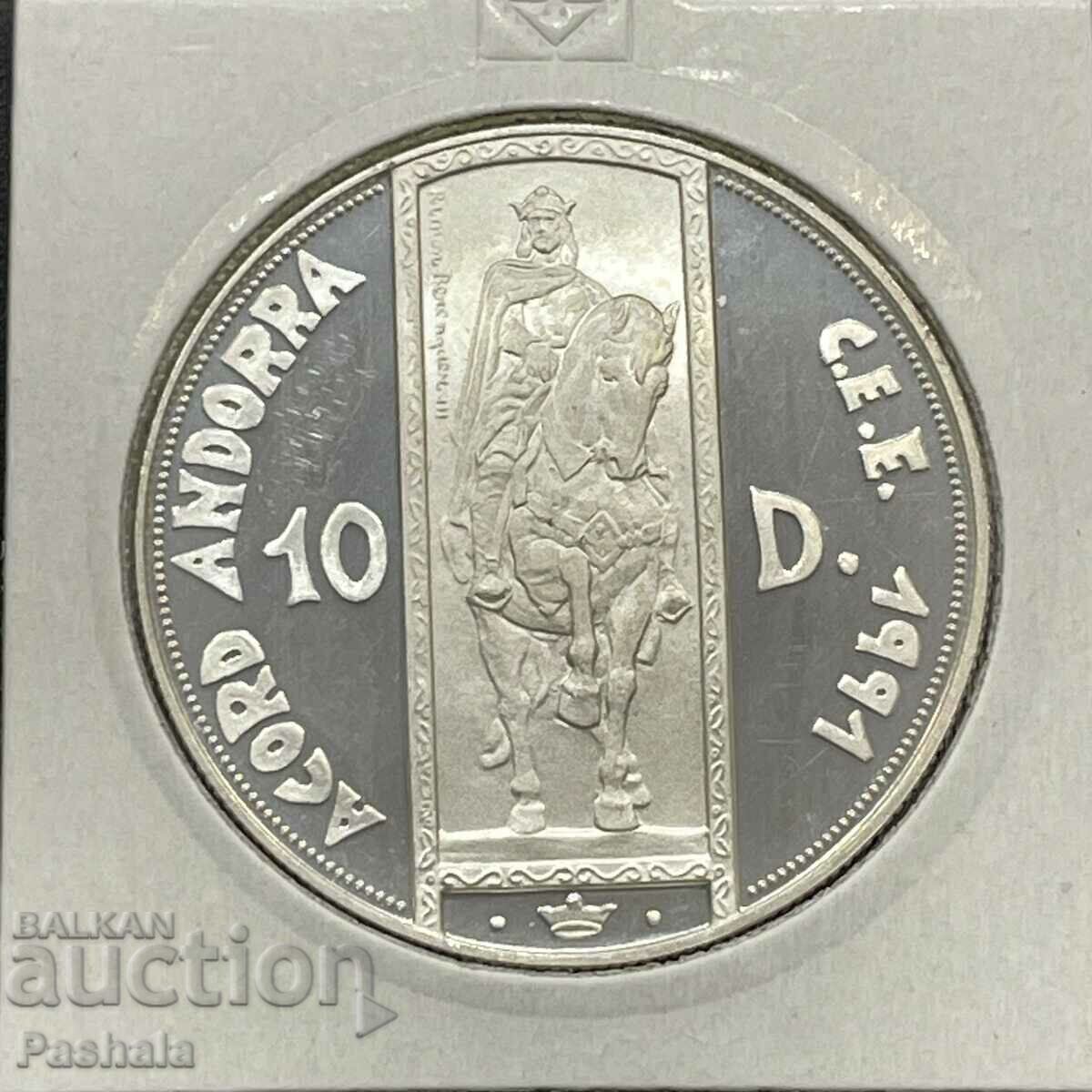 Andorra 10 dinari 1995