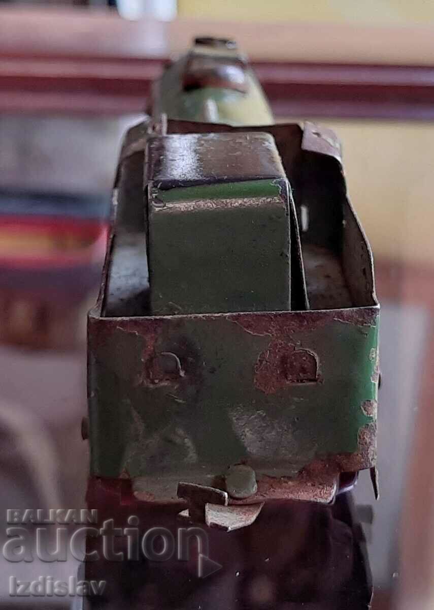 Old Bulgarian sheet metal Locomotive - 5 Old Bulgarian sheet metal Locomotive - 5