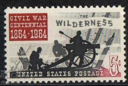 1964. USA. 100 years of the Civil War - Battle in the Wilderness