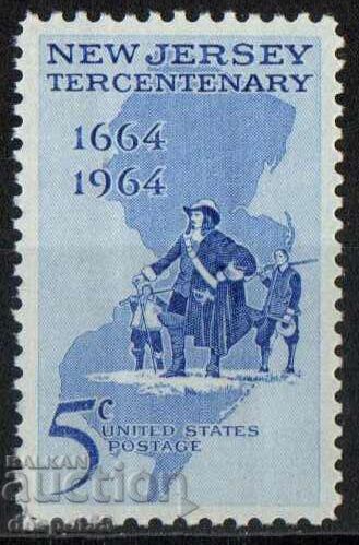 1964. USA. 300 years of New Jersey settlement.