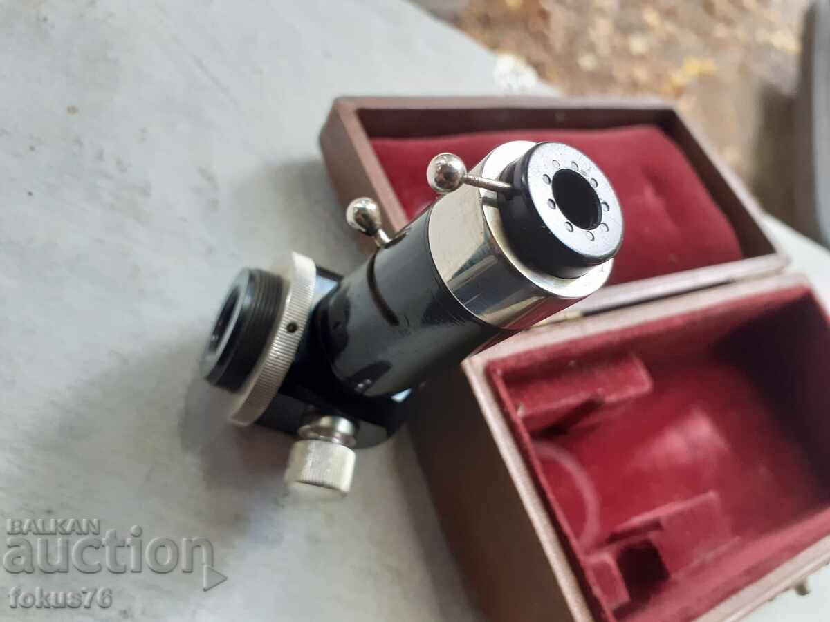 An old microscope instrument in a box - 5