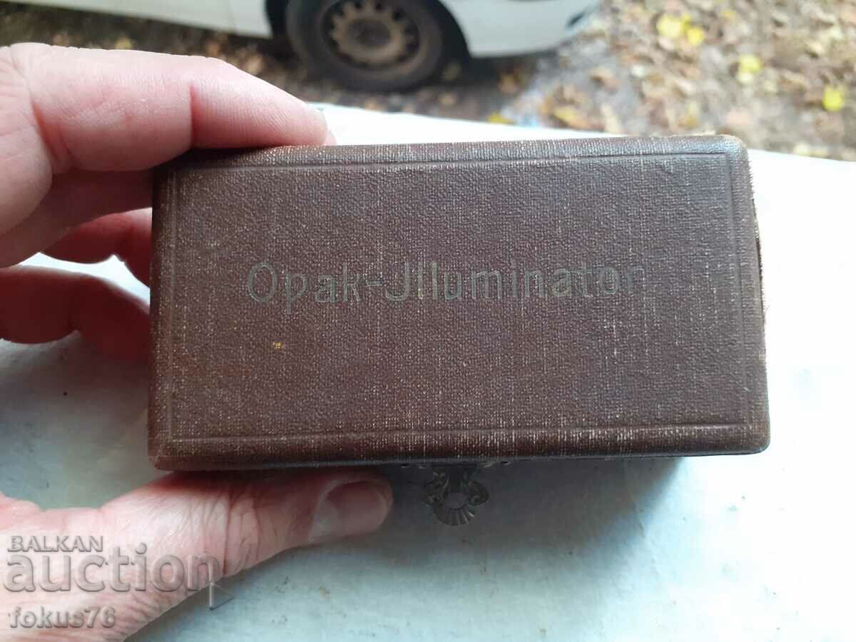 An old microscope instrument in a box - 6