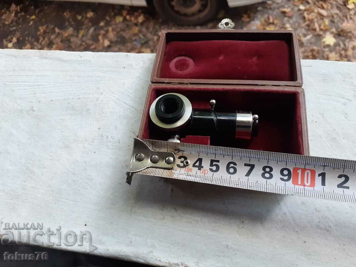 An old microscope instrument in a box - 7