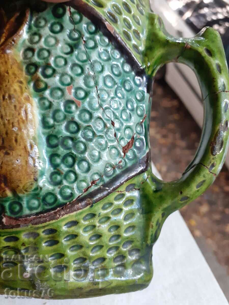 Small jug of Trojan pottery signed - 5