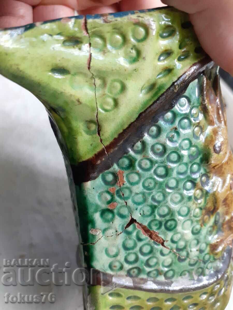 Small jug of Trojan pottery signed - 6