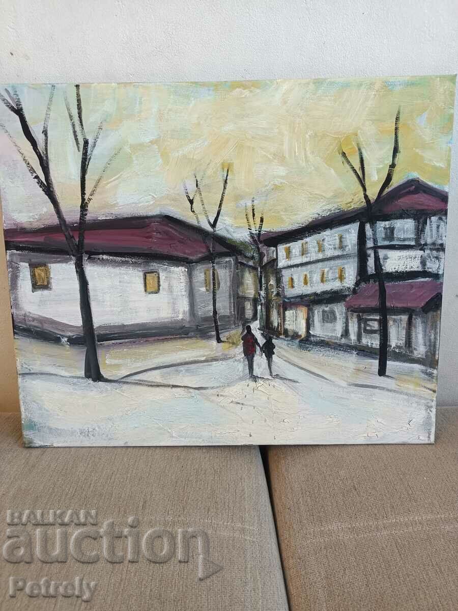 Маслена картина с цена 170.00 лв. | € 86.92 Маслена картина с цена 170.00 лв. | € 86.92