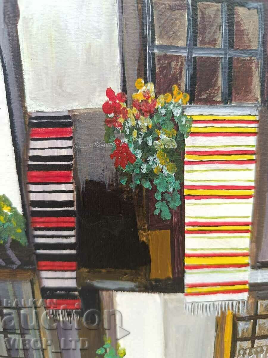 Auction Painting 40/40 REVIVAL HOUSE, signed Auction Painting 40/40 REVIVAL HOUSE, signed