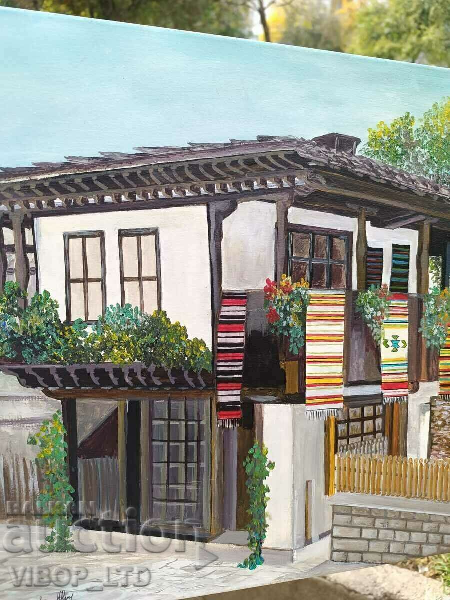 Delivery of Painting 40/40 REVIVAL HOUSE, signed Delivery of Painting 40/40 REVIVAL HOUSE, signed