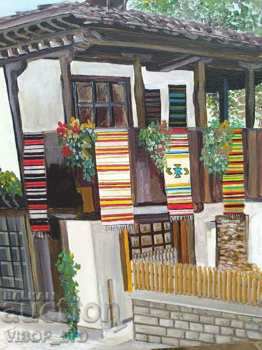 Painting 40/40 REVIVAL HOUSE, signed - 5