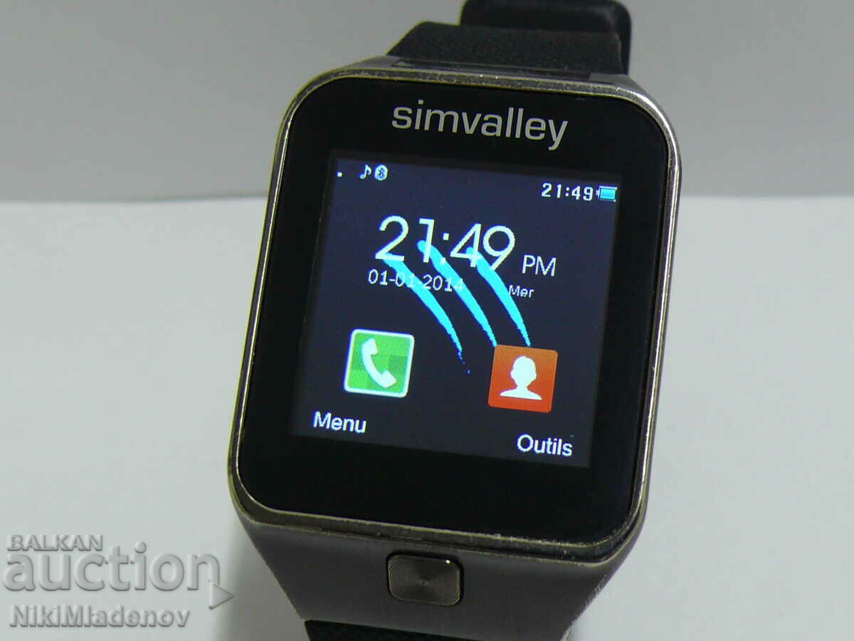 From 1 st. Simvalley Smart Men's Wristwatch Working BZC!