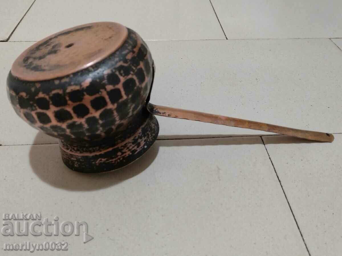 Auction Old tinned copper cezve, coffee pot, copper, copper vessel Auction Old tinned copper cezve, coffee pot, copper, copper vessel
