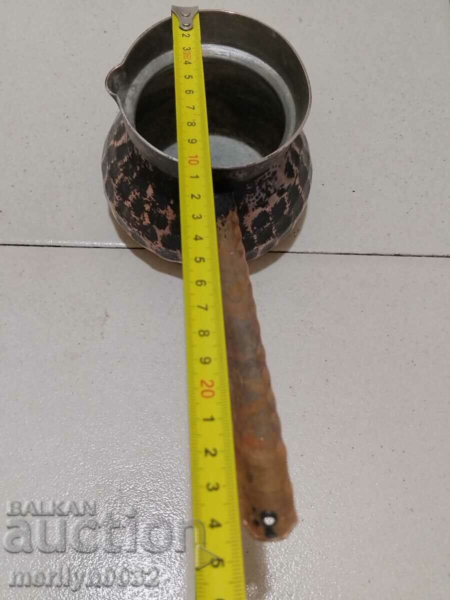 Old tinned copper cezve, coffee pot, copper, copper vessel - 7 Old tinned copper cezve, coffee pot, copper, copper vessel - 7